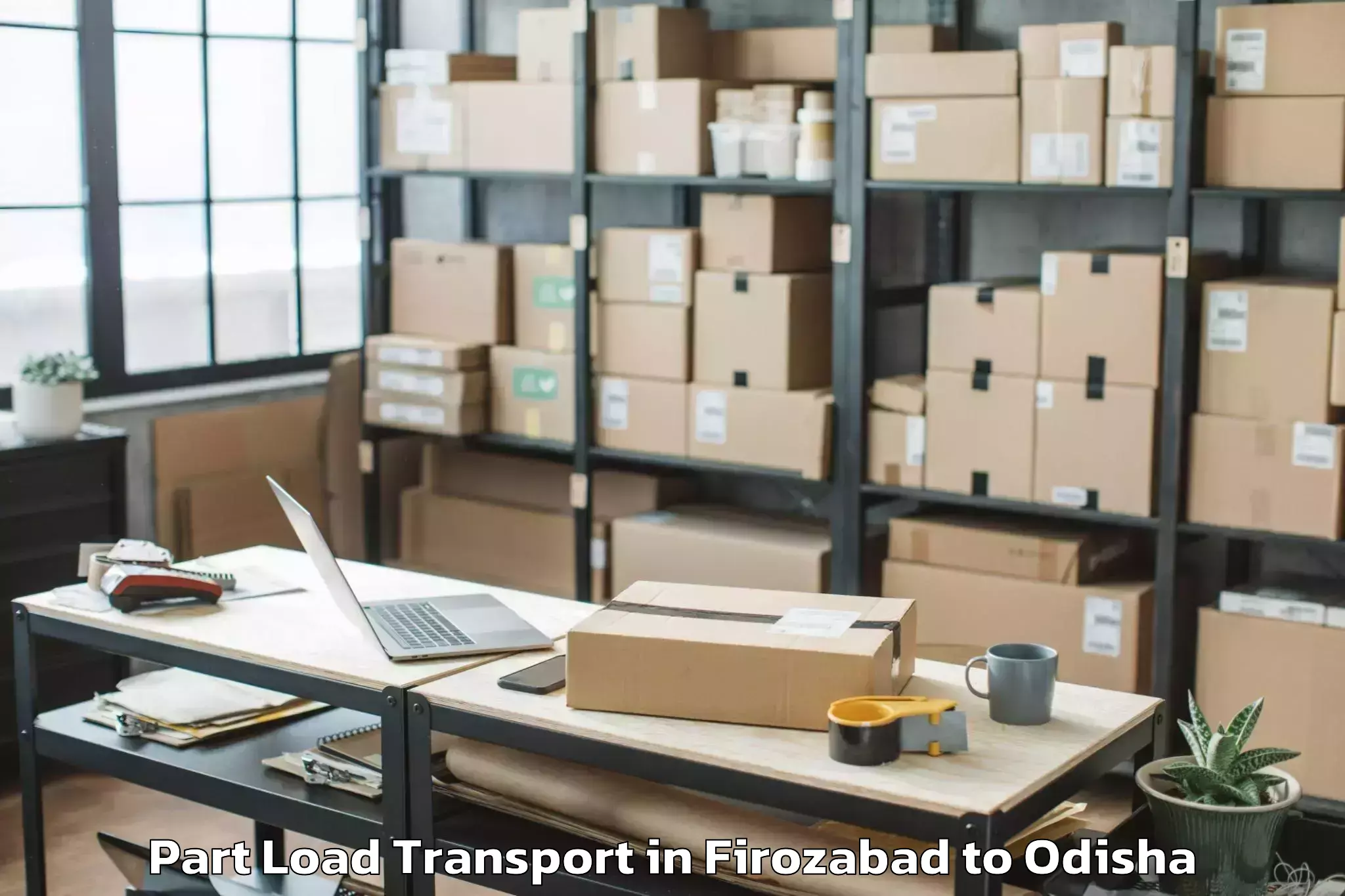 Book Your Firozabad to Daringbadi Part Load Transport Today